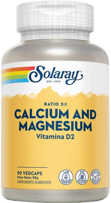 SOLARAY Calcium and Magnesium 90 caps