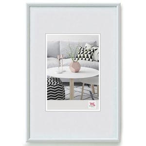 walther-design Bilderrahmen Galeria KW050H, 40 x 50 cm, Echtglas, Kunststoffrahmen weiß