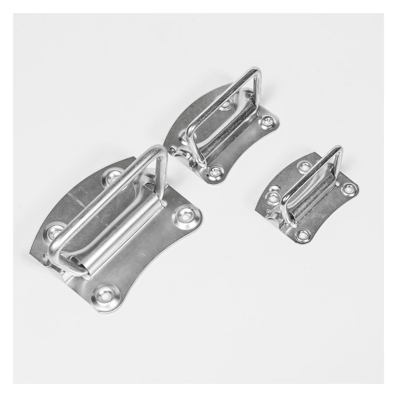 Vormann Kistengriff Höhe70 mm Breite80 mm Stahl blau verzinkt Anzahl Löcher 4 (Kistengriffe, 10 Stk.) (001328080Z)