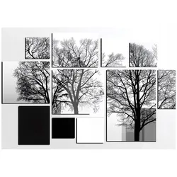 FOTOTAPETE Abstrakt Geometrisch Grau 250x175 cm