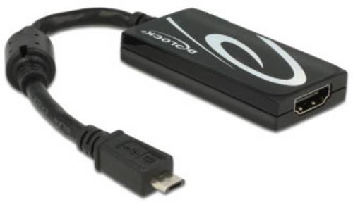 Delock 65643 USB-Micro-B / HDMI Adapter [1x Micro-USB-Stecker - 1x HDMI-Buchse] Schwarz