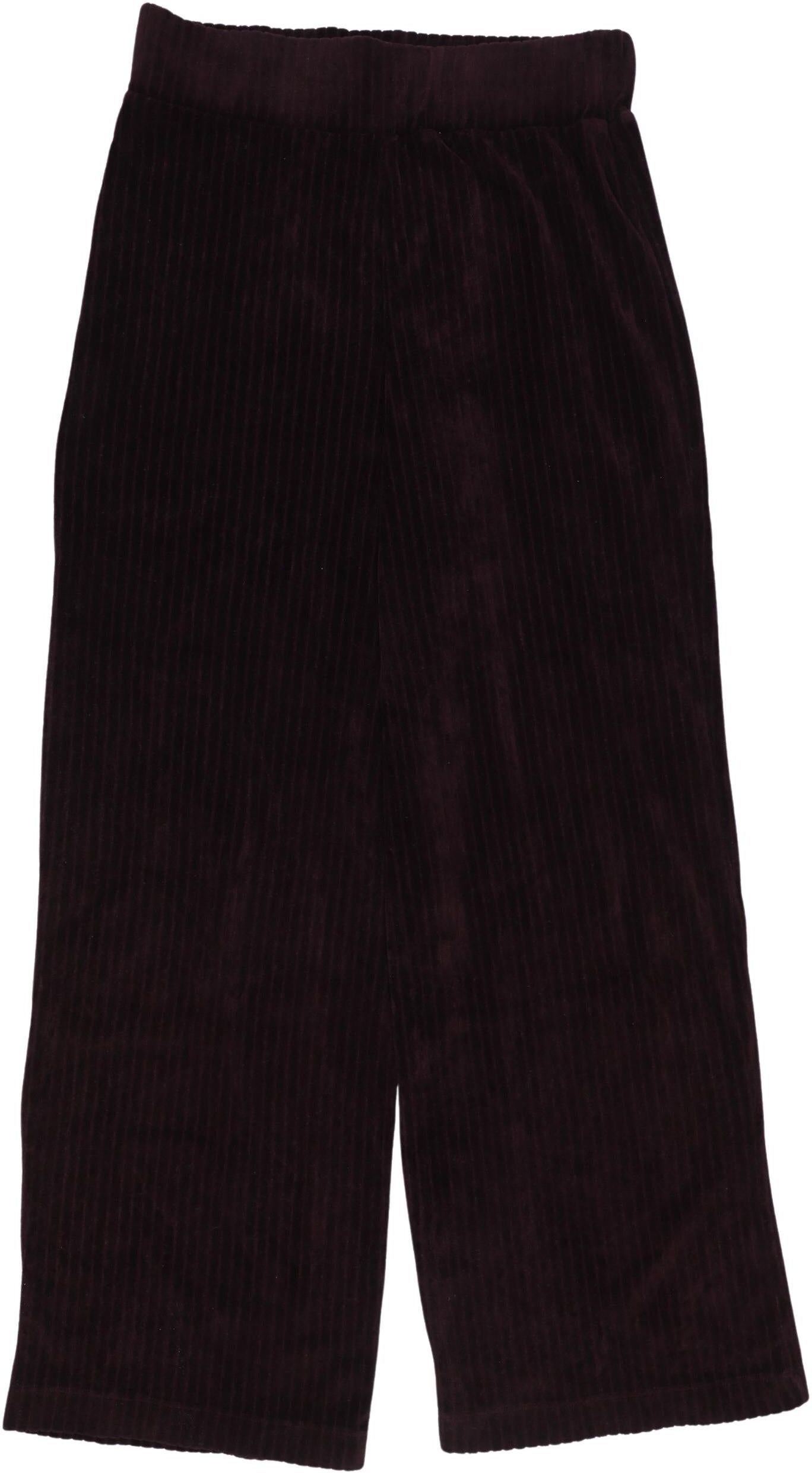 Kauf dich glucklich Damen Stoffhose, Bordeaux, Gr. XS, Synthetik / Baumwolle - Second Hand