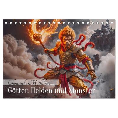 Chinesische Mythologie - Götter, Helden und Monster (Tischkalender 2027 DIN A5 quer), CALVENDO Monatskalender