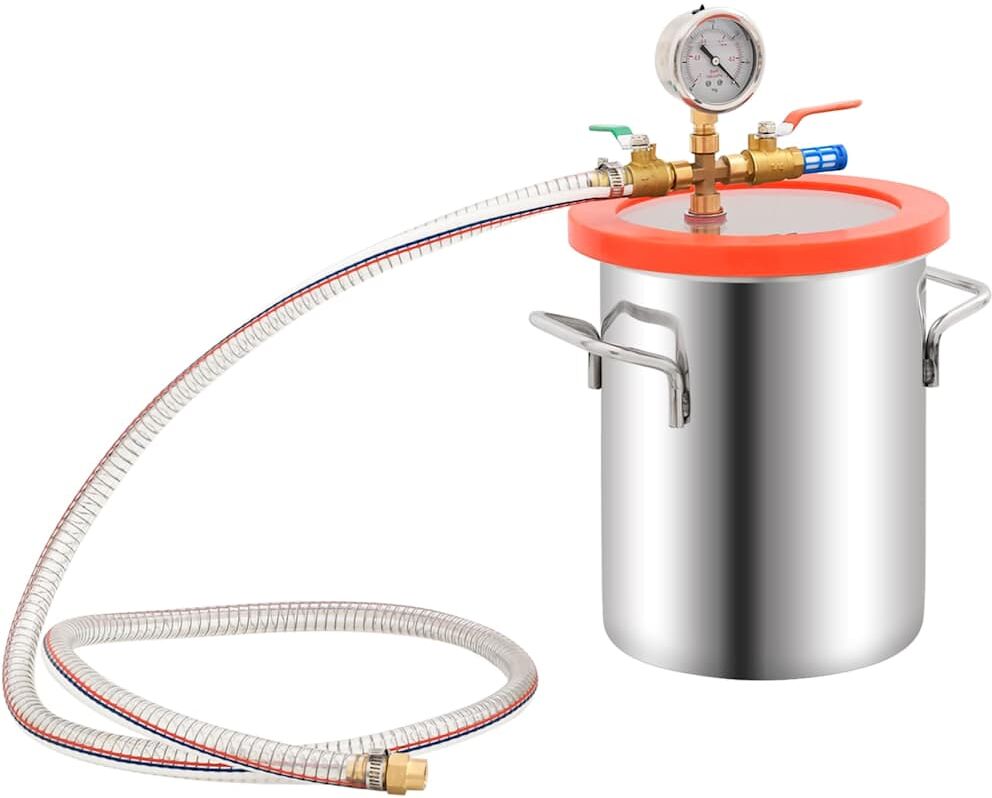 vidaXL Chambre à vide Inox 5,5 L