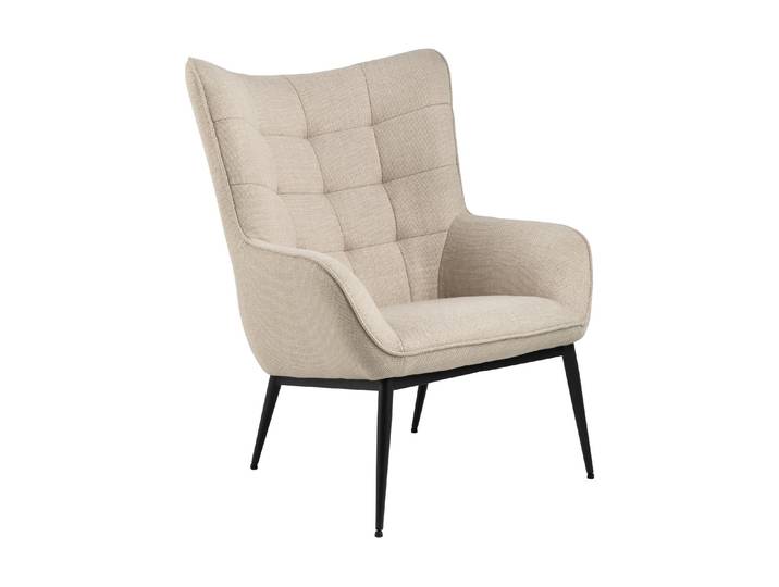Sessel AC DESIGN Redding , beige, B:76,5cm H:99cm T:91cm, Sessel, Sessel