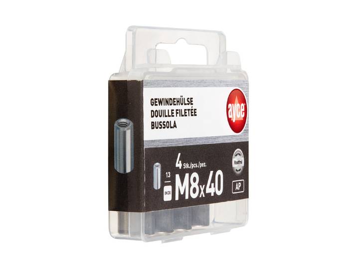 Inox-Gewindehülse M8