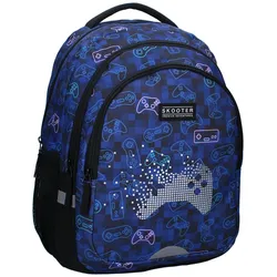 Skooter Schulrucksack Jungen – Gamer Rucksack mit Game-Motiv & 2 Front