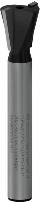 BOSCH PRO Fraise à dents, 15°, tige 1/4