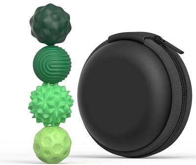 Playful Picks Magnetic Fidget Toy Anti Stress & Anxiety Sensory Relief With Skin Tightening Magnet Balls For Adults & Kids (ADHD Aut green