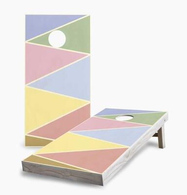 Skip's Garage Color Triangles Cornhole Boards