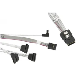 Supermicro Internal MiniSAS to 4 SATA (75 cm, Mini-SAS, SATA), Interne Kabel (PC)