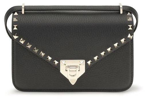 Valentino Garavani Schultertasche aus Kalbsleder in Schwarz