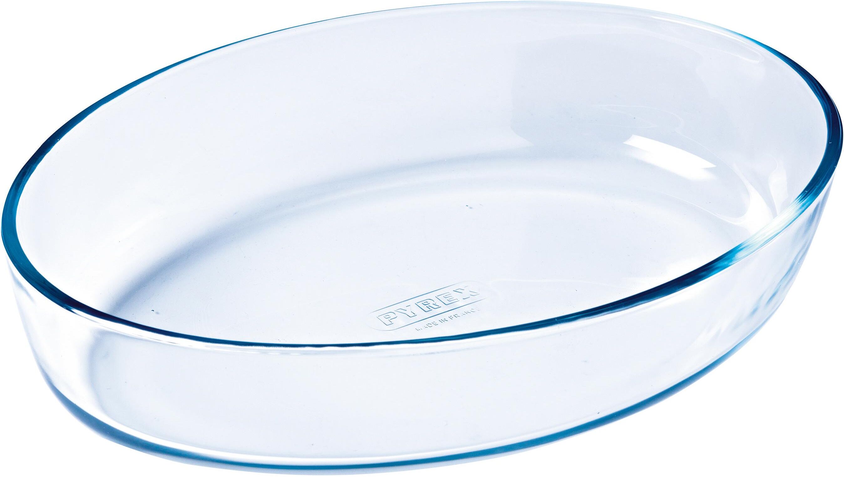 Auflaufform PYREX "Pyrex 30 x 21 cm Oval", transparent, B:21cm L:30cm, Borosilikatglas, Auflaufformen, Auflaufform transparent B/H/L/T: 21cm x 30cm