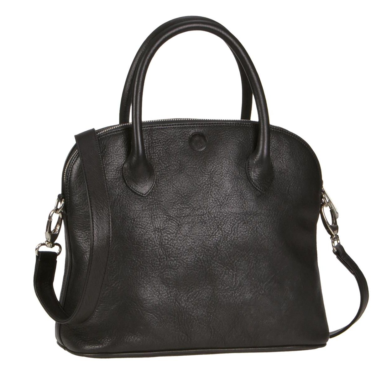 Sonnenleder Shopper Umhängetasche Damentasche Schultertasche ROMA T schwarz 101-364-02a