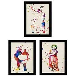 POSTER Set Mit 3 Shrek Film Set A4 Rahmenlos