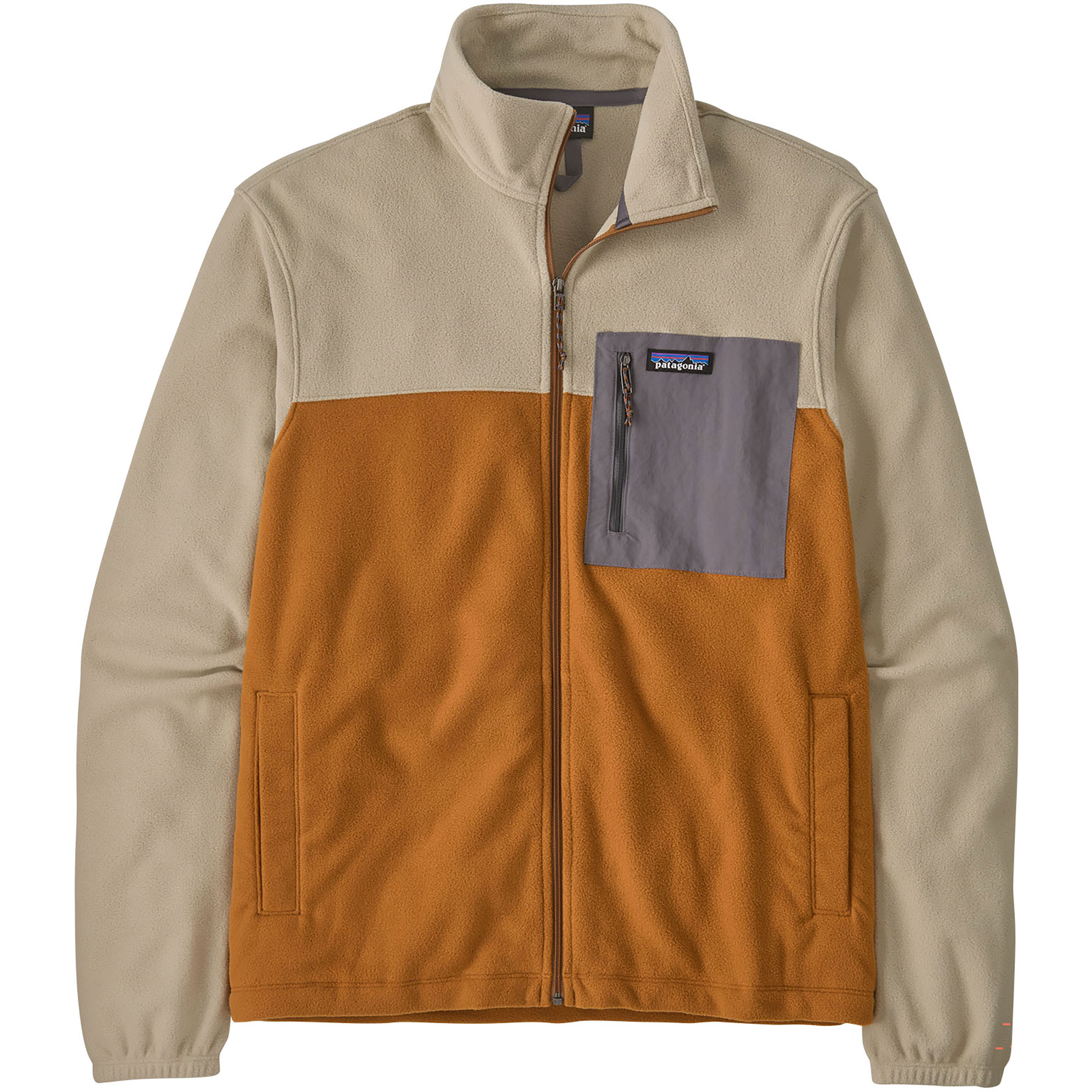 Patagonia Micro D Patch Pocket Herren Fleecejacke braun Größe M Trekking Wasserabweisend Wasserabweisend