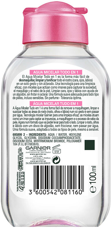 Garnier Água Micelar Tudo em 1 Skinactive 125 ml