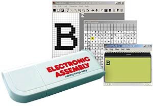 DISPLAY VISIONS EA FONTSTICK - Character set collection, EA DOG module, USB stick