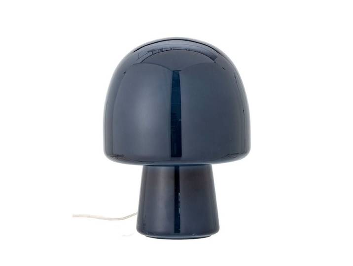 Tischlampe Nysa – Glasleuchte in organischer Pilzform - Blau - Luxusbetten24