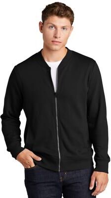 Sport-Tek ST274 Lightweight French Terry Bomber in Black size XS   Cotton Blend