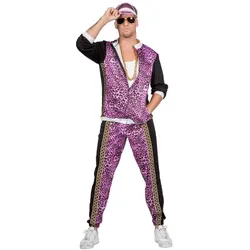Metamorph 80er Trainingsanzug Purple Panther für Männer (M)