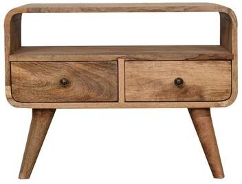 Artisan Furniture Mini Curved Oak-ish Media Unit
