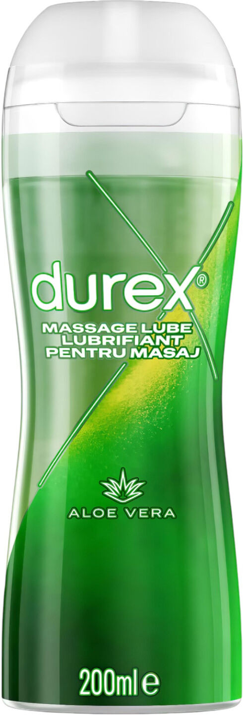 Durex 2in1 Massage Oil - Aloe Vera (200 ml)
