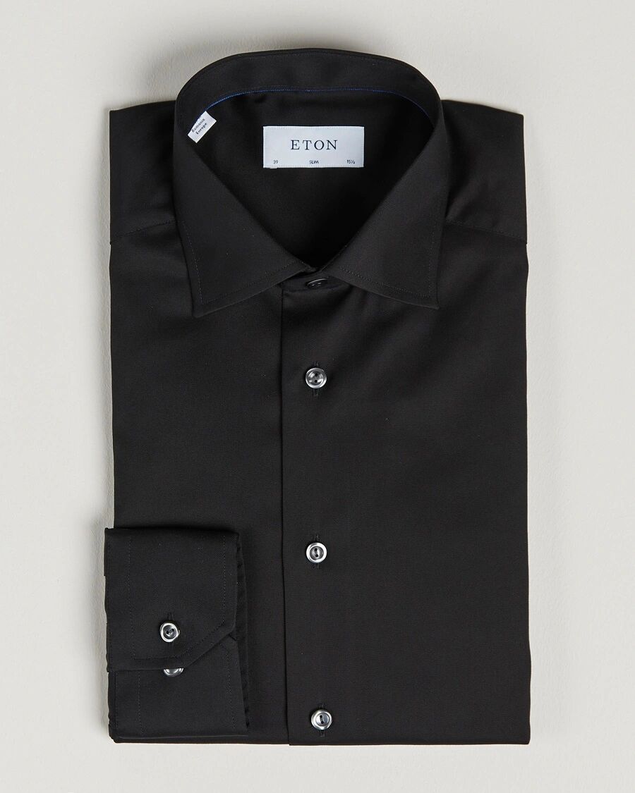 Eton Slim Fit Shirt Black