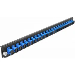 Delock Rack-Montageblech für Glasfaser-Spleissbox, Server Zubehör, Blau