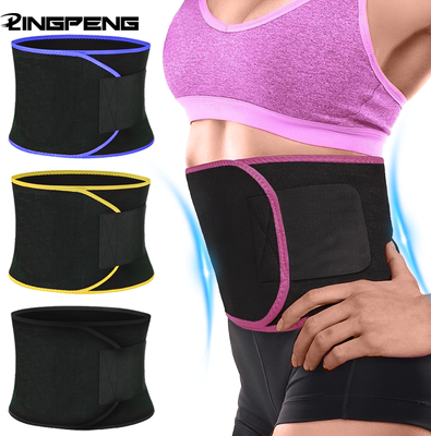 Perfect Picks Market Premium Adjustable Sweat Waist Trimmer & Support Belt For Fitness blue