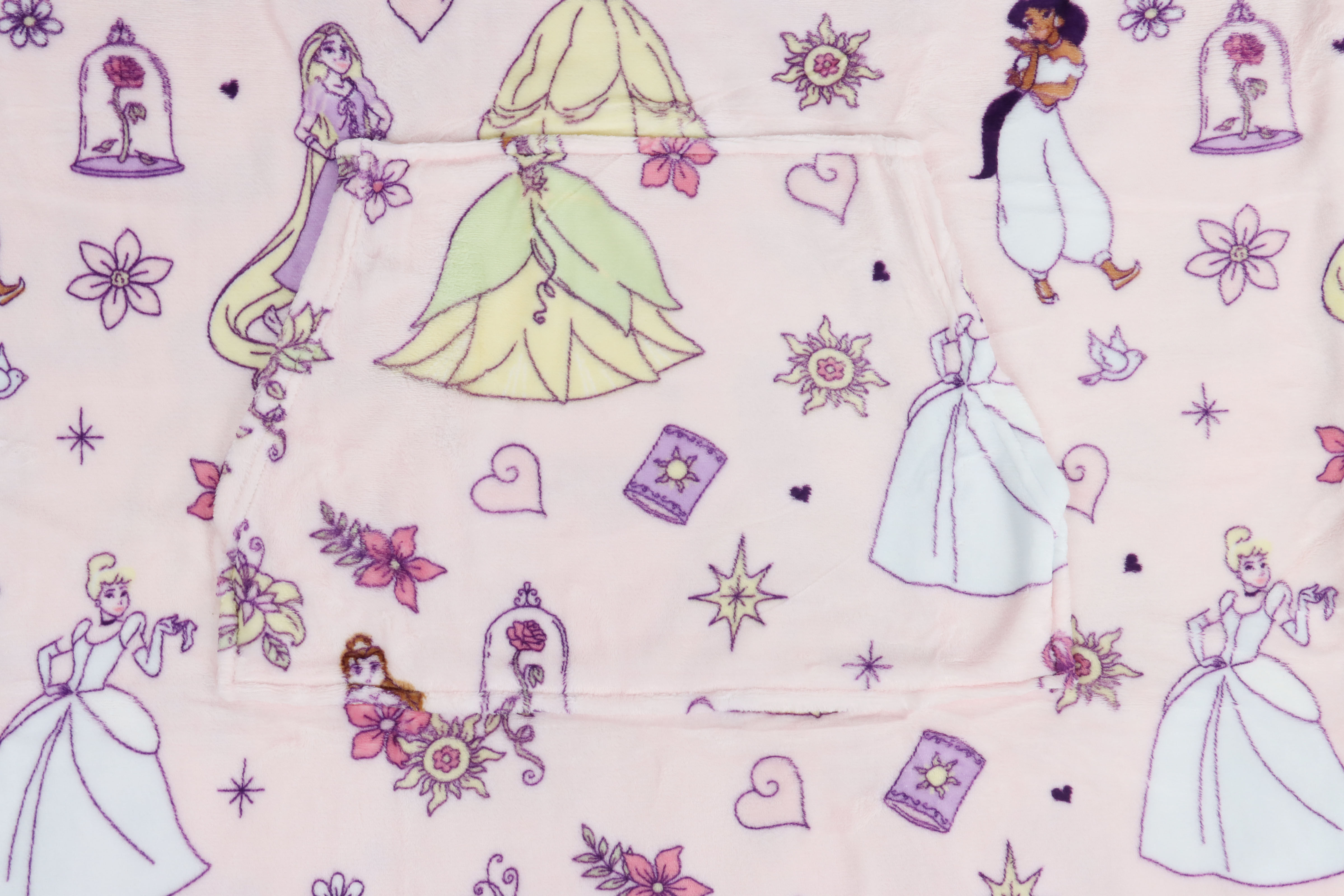 Wohndecke DISNEY "Princess Princess Moments", rosa, B:86cm L:96cm, Polyester, Wohndecken, Wohndecke rosa B/L: 86cm x 96cm
