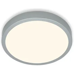 Briloner, Deckenleuchte, LED Aufbauleuchte, silberfarbig, 1xLED/24W (2900 lm)