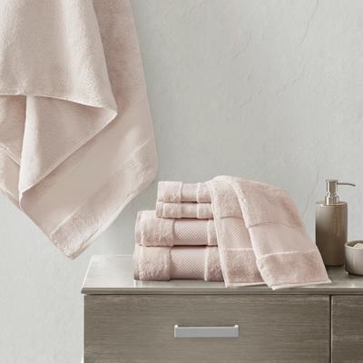 Madison Park Signature Turkish 100% Cotton Oversized Quick Dry Highly Absorbent 6-Piece Towel Set