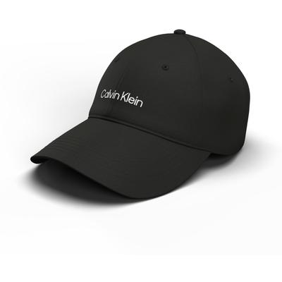 Baseball Cap CALVIN KLEIN JEANS "LOGO EMBROIDERY BASEBALL CAP", Herren, schwarz-weiß (schwarz, hellweiß), Web, Baumwolle, Caps, Mit festem Schirm