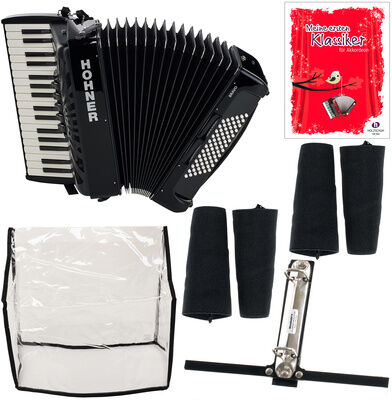 Hohner Bravo III 72 black Set noir
