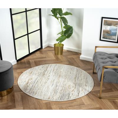 Teppich "My Passion", beige (creme, hellgrau, altgoldfarben), H:10mm Ø:120cm, Polyester, MYFLAIR MÖBEL & ACCESSOIRES, Teppiche, Teppich, Kurzflor, modernes Design, besonders weich, auch in rund erhältlich