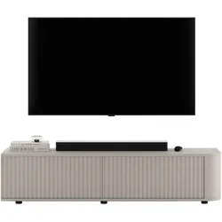TV-LOWBOARD Aurora Kaschmir matt 140 cm mit niedrigen Füßen
