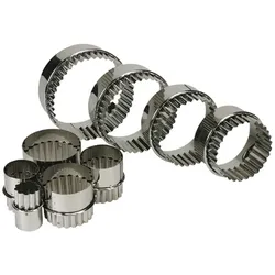 Schneider - Ausstechersatz doppelt 9-tlg., Edelstahl, Materialstärke: 0,4 - 0,5 mm