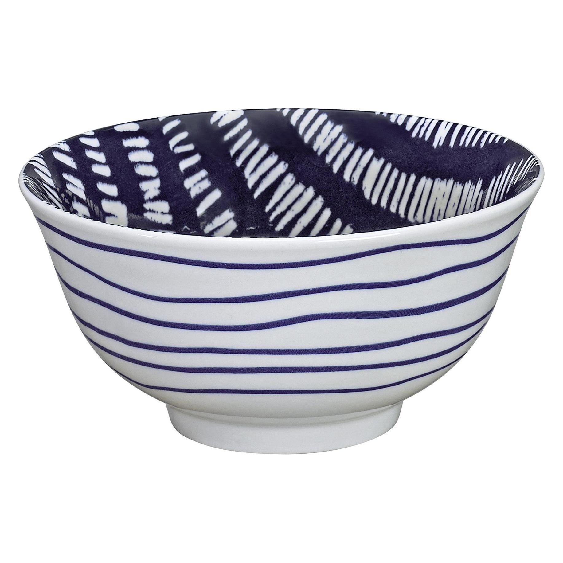Cilio Bowl Amici Striche 15,5cm (15.50 cm, 0.50 l) (cilio tisch-accessoires) Mindestbestellmenge: 6 Stück