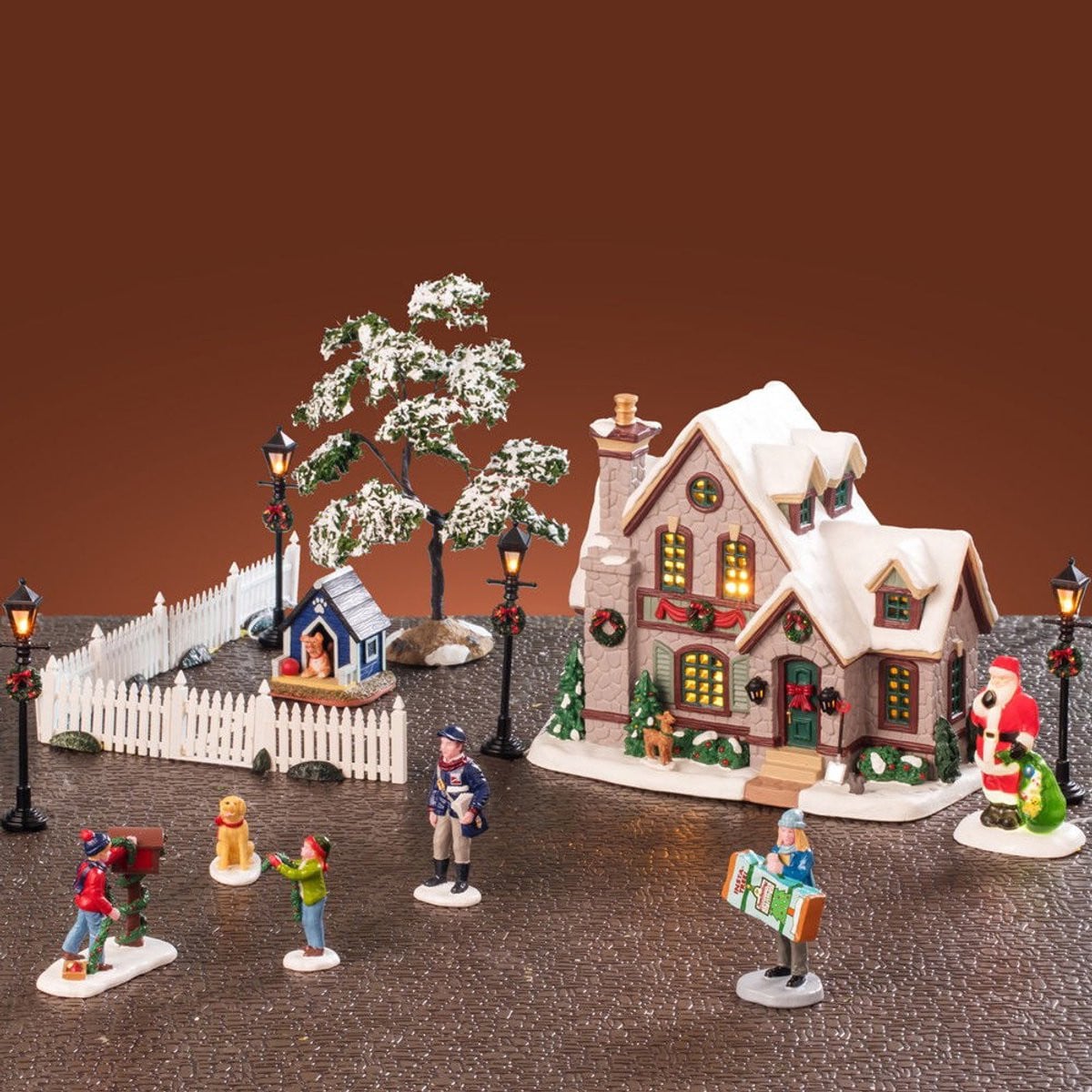 Lemax White Christmas Set