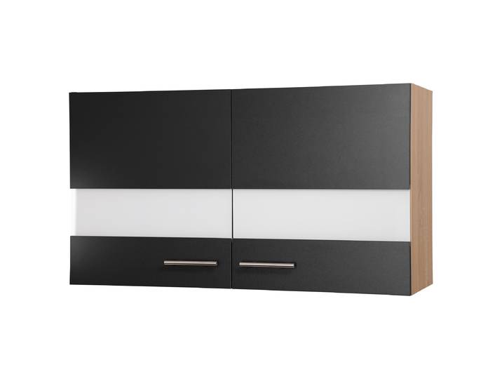 Hängeschrank Merle 100cm Schwarz/Schwarz