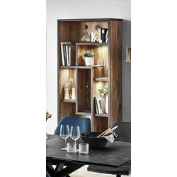 Regal HARPER IMPERIA (BHT 86x208x37 cm) - braun - BHT 86x208x37 cm