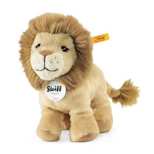 Steiff Knuffeldier Leeuw Leo, Beige, 16 cm