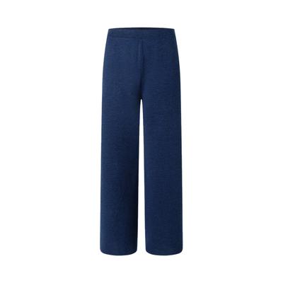Stoffhose MAERZ MUENCHEN "Maerz Muenchen 325800 Freizeithose Damen Bekleidung", Damen, Gr. 40, EURO-Größen, blau, 100% Wolle, lässig geschnitten, Hosen Stoffhose