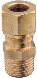 Guidi Raccordo dritto in ottone Raccordo dritto 3/8x10