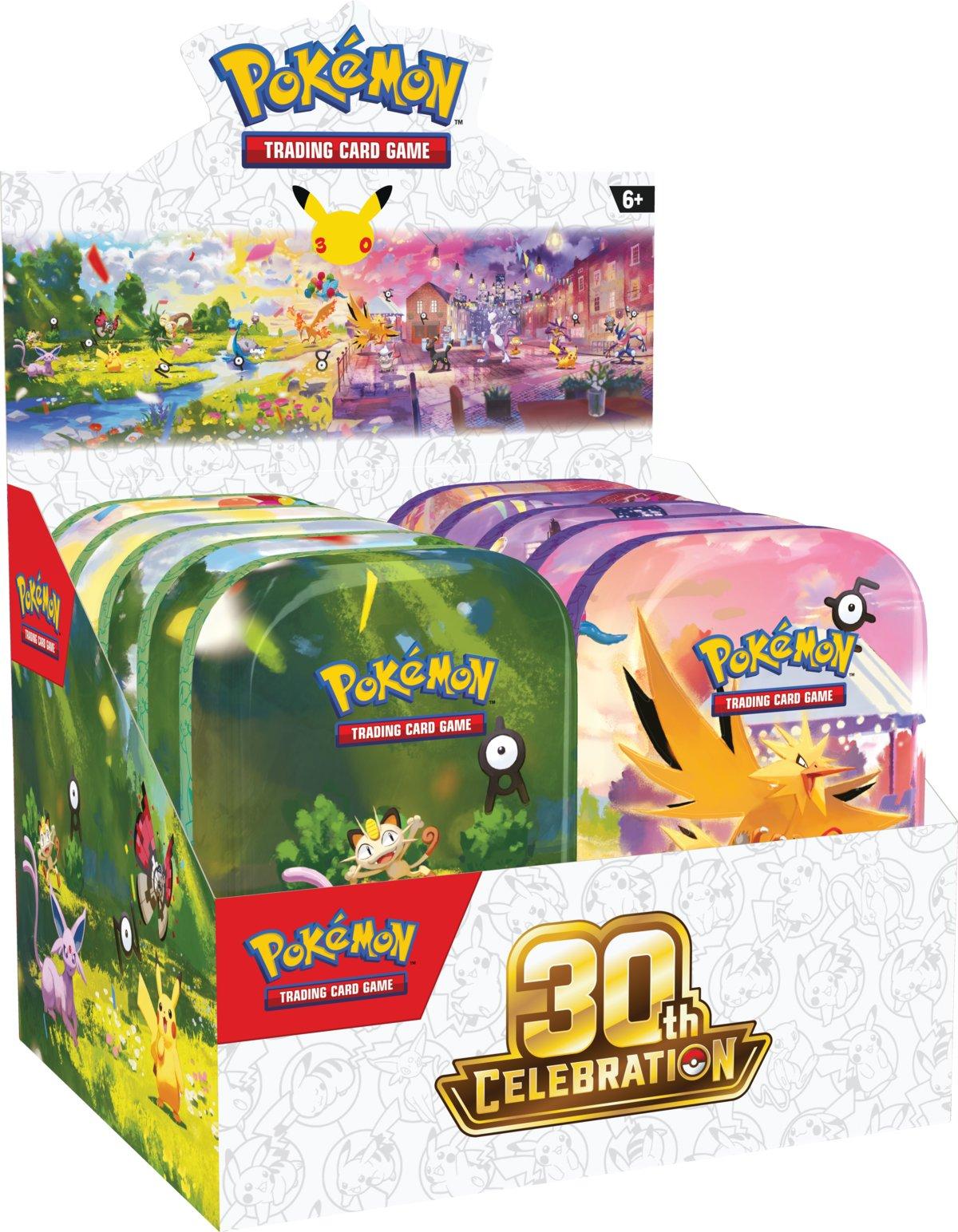 Pokemon 30th Celebration: Mini Tin Display