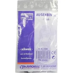 AUGENBINDE oval m.Bindeband schwarz 1 St