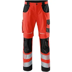 KÜBLER REFLECTIQ Hose PSA 2 warnrot/schwarz 27K - 2207 8341-5499-27K - warnrot/schwarz