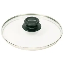 Kelomat Glasdeckel Ø24cm flach für Pfanne