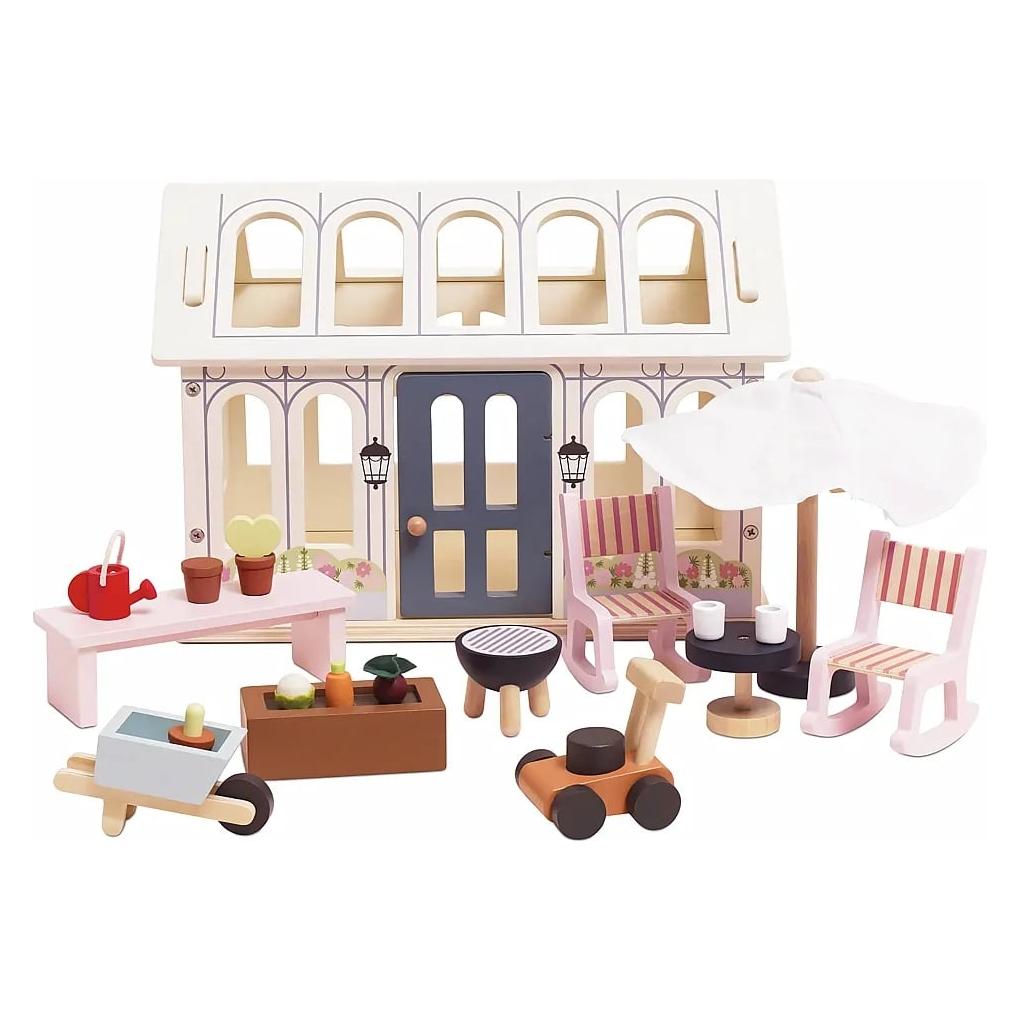 Le Toy Van Puppenhaus-Wintergarten-Spielset (ME1200)